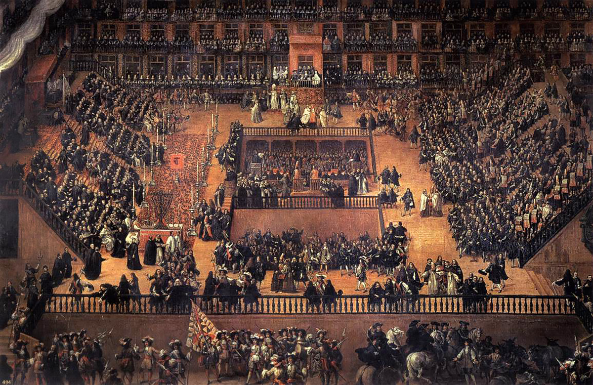 auto da fe on plaza mayor